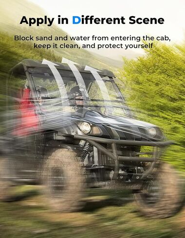 KEMIMOTO UTV الزجاج الأمامي UTV الزجاج الأمامي الوجه الزجاج الأمامي الثقيلة الزجاج الأمامي UTV تنفيس الزجاج الأمامي متوافق مع 2004-2013 وحيد القرن in Saudi Arabia