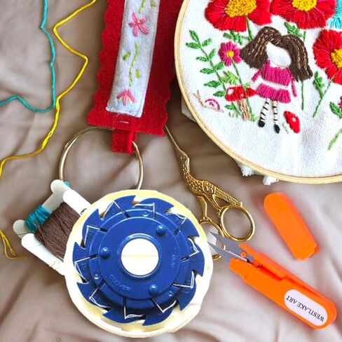 Needle Case, Sewing Needle Organizer, Bundled with with Westlake Art Embroidery Scissors - Portable Knitting Needle Storage Case, Threaded Closure, Compact for Travel, High-Quality [Pack of 2] in Saudi Arabia