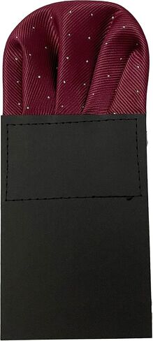 Cotim Coyin Polka Dot Prefolded Suit Pocket Squares, Pre-Folded Card Solid Color Handkerchief for Men in Kuwait