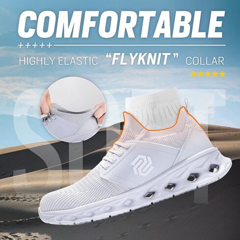 Furuian Steel Toe Shoes for Men Women Slip On Safety Shoes Comfortable Lightweight Sneakers Industry Work Shoes in Saudi Arabia