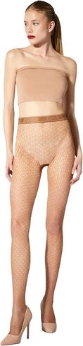 Wolford Fine Net Tights for Women Graphic Pattern Mat Finish Sheer Hosiery Elastic Logo Waistband Sheer Pantyhose Stockings in Saudi Arabia
