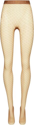 Wolford Fine Net Tights for Women Graphic Pattern Mat Finish Sheer Hosiery Elastic Logo Waistband Sheer Pantyhose Stockings in Saudi Arabia