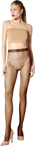 Wolford Fine Net Tights for Women Graphic Pattern Mat Finish Sheer Hosiery Elastic Logo Waistband Sheer Pantyhose Stockings in Saudi Arabia