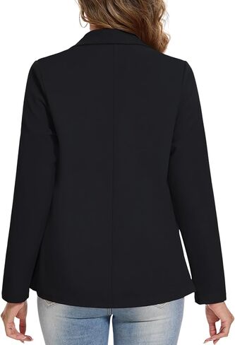 MINTLIMIT Blazers for Women Long Sleeve Button Front Blazer Lapel Business Casual Work Office Suit Jackets with Pockets in Saudi Arabia