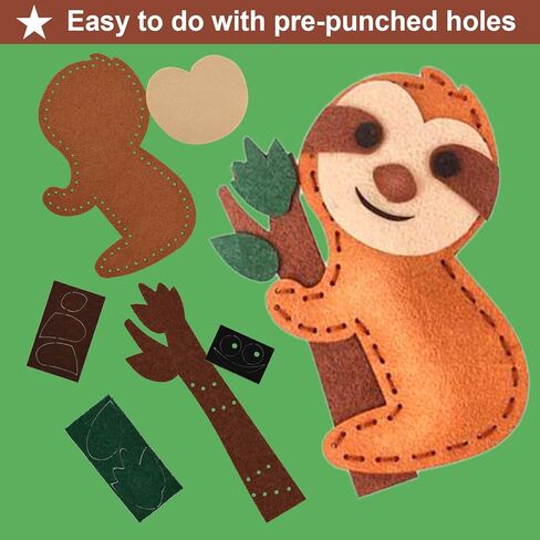 مجموعة خياطة ميونانا للفتيات من سن 8 إلى 12 فنون وحرف يدوية، 6 أنشطة سهلة يمكنك صنعها بنفسك من دمى الحيوانات المحشوة تعلم خياطة الألعاب لهدايا عيد ميلاد الفتيات in Kuwait