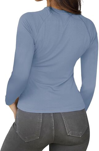 Abardsion 2024 Women Casual Activewear T Shirts Basic Crewneck Raglan Short Sleeve Slim Tight Fit Going Out Tops in Saudi Arabia