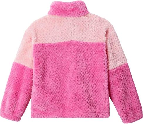 Columbia Youth Girls Fire Side II Sherpa Half Zip, Pink Ice/Pink Orchid, Large in Saudi Arabia
