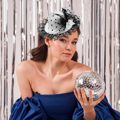 PACKOVE Mini Tea Party Hats Feather Fascinators Mini Top Hat Hair Clip Fascinator Hair Clip Fancy Hair Fascinators Bow Hair Barrette for Women Ladies Multi in Kuwait