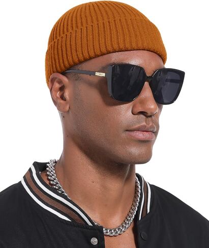 قبعة صياد قصيرة من Swag للرجال والنساء، قبعة منسوجة من الصوف الناعم، قبعة صغيرة للساعة، قبعات شتوية دافئة، قبعة جمجمة in Kuwait