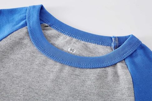 Cadidi Dinos Boys Girls Long Sleeve Shirts Cotton Casual Crewneck Printed Kids T-Shirts in Kuwait