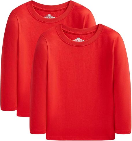 Cadidi Dinos Boys Girls Long Sleeve Shirts Cotton Casual Crewneck Printed Kids T-Shirts in Kuwait