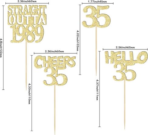 Gyufise 24 Pack Black 40th Birthday Cupcake Toppers Glitter Forty Hello 40 Straight Outta 1984 Cupcake Picks for Cheers to 40 Birthday Anniversary Party Cake Decorations Supplies in Kuwait