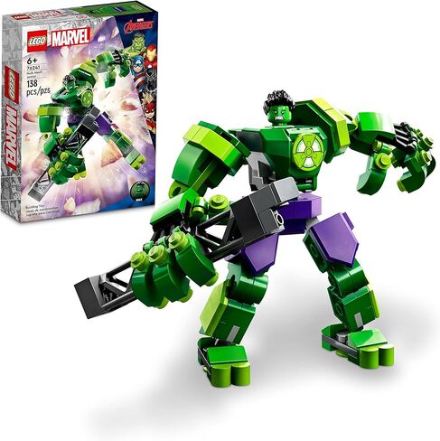 LEGO Marvel Hulk Mech Armor 76241, Avengers Action Figure Set, Collectable Super Hero Buildable Toys for Boys and Girls Ages 6 Plus, Gift Idea in Saudi Arabia