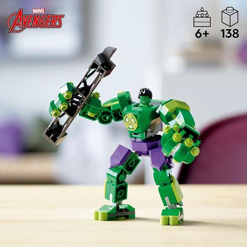 LEGO Marvel Hulk Mech Armor 76241, Avengers Action Figure Set, Collectable Super Hero Buildable Toys for Boys and Girls Ages 6 Plus, Gift Idea in Saudi Arabia