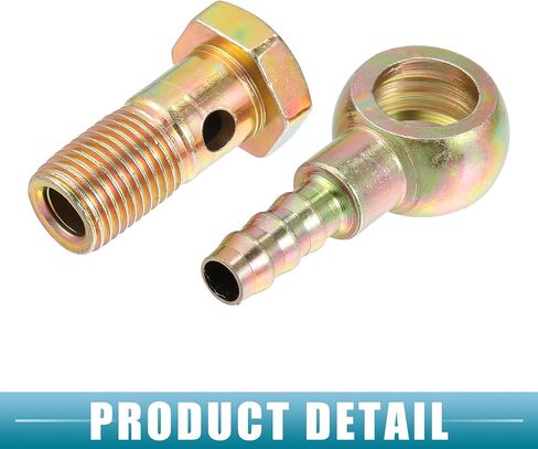 Car Oil Cooler Screw Ball Head Adapter Turbo Brake Line Bolt Adapter M12x1.25 8mm OD Bolt Brake Fitting Kit for Fuel Oil System (Set of 2) in Saudi Arabia