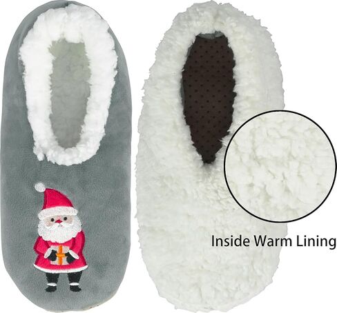 جوارب BenSorts Fuzzy Slipper للنساء شباشب منزلية مرحة مع مقابض in Kuwait