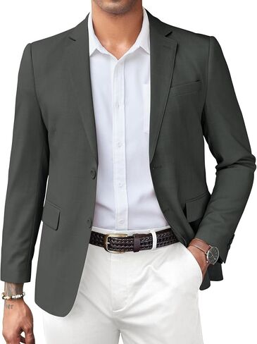 COOFANDY Mens Casual Blazer Slim Fit Suit Jacket Two Button Lightweight Sport Coats Business Blazer Jacket in Saudi Arabia