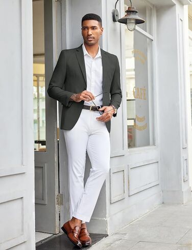 COOFANDY Mens Casual Blazer Slim Fit Suit Jacket Two Button Lightweight Sport Coats Business Blazer Jacket in Saudi Arabia