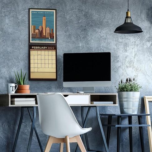Americanflat 2025 Wall Calendar - World Travel Poster Design - 10x13 Large Wall Calendar - 12 Month Wall Calendar - Hanging Calendar for Home or Office - 2025 Calendar for Planning and Organization in Saudi Arabia