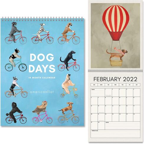 Americanflat 2025 Wall Calendar - World Travel Poster Design - 10x13 Large Wall Calendar - 12 Month Wall Calendar - Hanging Calendar for Home or Office - 2025 Calendar for Planning and Organization in Kuwait