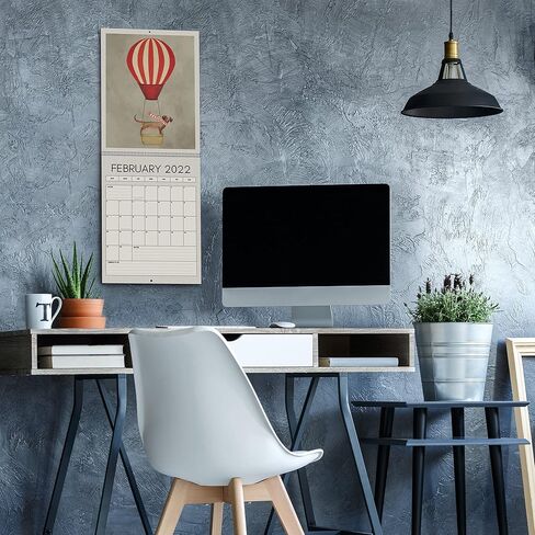 Americanflat 2025 Wall Calendar - World Travel Poster Design - 10x13 Large Wall Calendar - 12 Month Wall Calendar - Hanging Calendar for Home or Office - 2025 Calendar for Planning and Organization in Kuwait