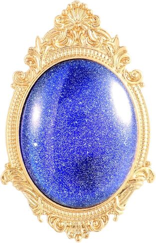 الأميرة زي الخوخ بروش دبوس شارة الجوهرة الزرقاء، مجوهرات الخوخ الكبيرة، اكسسوارات أزياء الهالوين التنكرية in Kuwait