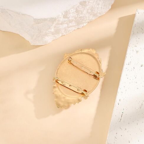 الأميرة زي الخوخ بروش دبوس شارة الجوهرة الزرقاء، مجوهرات الخوخ الكبيرة، اكسسوارات أزياء الهالوين التنكرية in Kuwait