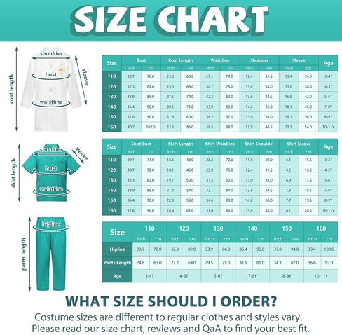 Doctor Costume for Kids Scrubs Set,Children Scrubs for Kids with Pretend Play Set Children Cosplay 3-11 Years in Saudi Arabia