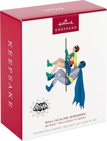 Hallmark Keepsake Christmas Ornament 2024, Batman The Classic TV Series Wall-Scaling Wonders!, Super Hero Gifts in Saudi Arabia