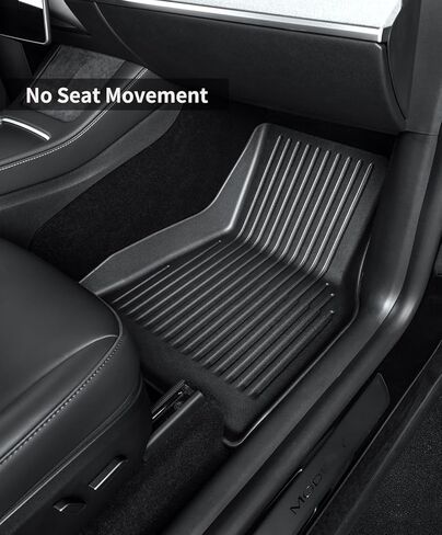 Full Set Floor Mats with Mud Flaps for Tesla Model Y 2020-2024 Custom Fit All Weather TPE Automotive Cargo Liner and Cargo Trunk Mat Accessories (Only Fit 5-Seat) in Saudi Arabia