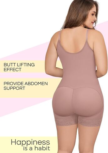 Sexy Curves SILHOUETTE & CURVE Silhouette Enhancer Tummy Control Bodysuit, Zipper Design Firm Compression, Adjustable Straps in Saudi Arabia