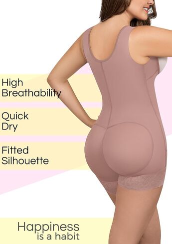 Sexy Curves SILHOUETTE & CURVE Silhouette Enhancer Tummy Control Bodysuit, Zipper Design Firm Compression, Adjustable Straps in Saudi Arabia
