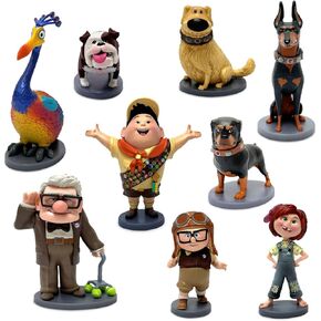 Disney Store Official Deluxe Figure Play Set (Up) - Set of 9 Detailed Figures