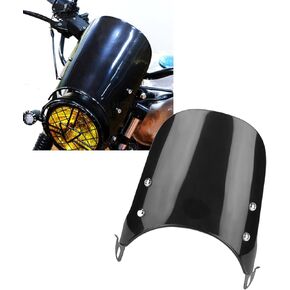 Motorcycle Wind Deflector, 5-7 Inch Headlights Universal Motorcycle Windscreen Windshield Wind Deflector for Comfortable Ride