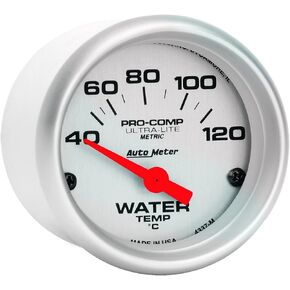 Auto Meter 4337-M Ultra-Lite Electric Water Temperature Gauge 2.3125 in.