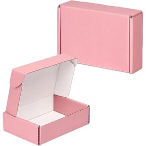 30 Pack 6x6x2 Small Shipping Boxes, Colorful Cardboard Boxes for Packaging Small Business Waterproof