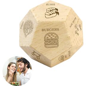 Stocking Stuffers for Women Dice for Her Him Couples Gift Ideas Food Decision Dice Games Christmas Birthday Valentines Day Gifts for Boyfriend Girlfriend Men Stocking Stuffers for Men