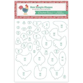 Riley Blake Design Lori Holt Chicken Salad Simple Shapes, Clear (STT-24571)