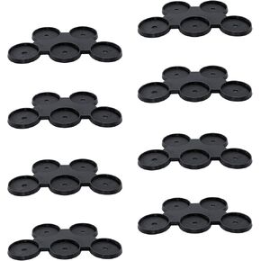 EnderToys 40mm 5-Man Move Trays (x8), Bits and Accessories for Tabletop Wargame Miniatures, 3D Printed and Paintable