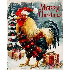 Gnome Sweet Gnome Paint by Number for Adults Beginner Winter Snow gnome Paint by Numbers,Christmas Decor Paint by Numbers Kits Suitable for Thanksgiving Day Decoration Without Frame 16x20 Inch