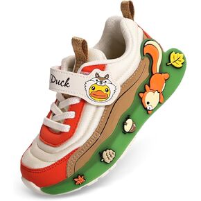 B.Duck Toddler Shoes for Girl and Boy Kids Shoes Toddler Sneakers Girls Shoes [Cute Cartoon Duck] Toddler Running Shoes Toddler Sneakers for Toddler/Little Kid