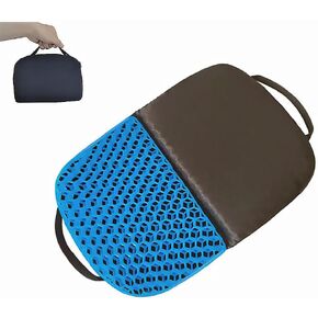 Gel Seat Cushion, Foldable Seat Cushion Comfortable Travel Cushions Soft Breathable for Chair, Car, Outdoor Activities, Stadium, Picnic, Hiking, Mountaineering Relief Sciatica Pain in Saudi Arabia