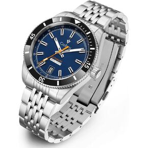 CADISEN Men’s Automatic NH35A Mechanical Watch Stainless Steel Band 100M Waterproof Casual Watches for Men