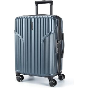 BAGSMART Expandable Carry On Luggage 22x14x9 Airline Approved, Carry On Suitcase with Spinner Wheels, Hardside Polycarbonate Rolling Travel Luggage with TSA Lock 20-Inch Carry-On, Beige