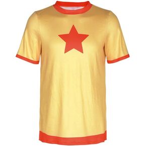 Scott Pilgrim Costume for Men Cosplay Scott Pilgrim Shirt Takes Off Costume Yellow Shirt Halloween Outfits