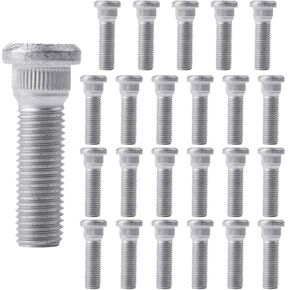 24 Pcs Wheel Studs, M12x1.5 Steel Lug Bolts, Steel Tire Studs Replacement Compatible with Chevrolet/for Lexus/for Toyota/for Scion/for Pontiac Replace#610-266 90942-02049