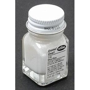 Testor's 1145TT 1/4 Oz White Gloss Enamel Hobby Paint