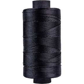 Big Kizzy Black 1400m Nylon Thread for Hair Extension - Sew in Human Hair Weft Hair Extensions and Wigs - Non-Slip and Comfortable Hold for Hand and Machine Tied Weft