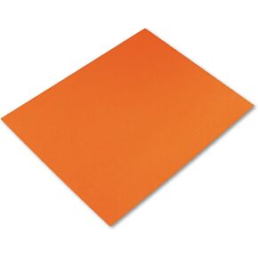 Pacon® PAC54781 4-Ply Railroad Board, Orange, 22" x 28", 25 Sheets