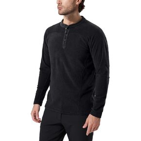 FREE SOLDIER AirComfort Men's Henley Fleece Pullover Sweatshirt